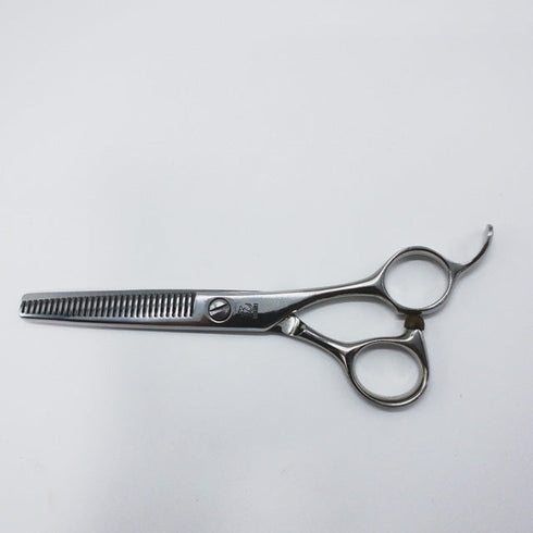 【ヒカリシザーズHIKARI光シザーHIKARI SCISSORS】6032 オフセット シザー セニング 美容ハサミ すきばさみ 美容師 理容師 約40% 右利き 6インチ 中古 sc1001