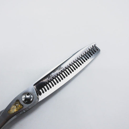 【トギノンTOGINON】クイーンサクセス サクセスツイスター5.8 メガネ シザー セニング 美容ハサミ すきばさみ 美容師 理容師 約40% 右利き 5.8インチ 中古 sc1005