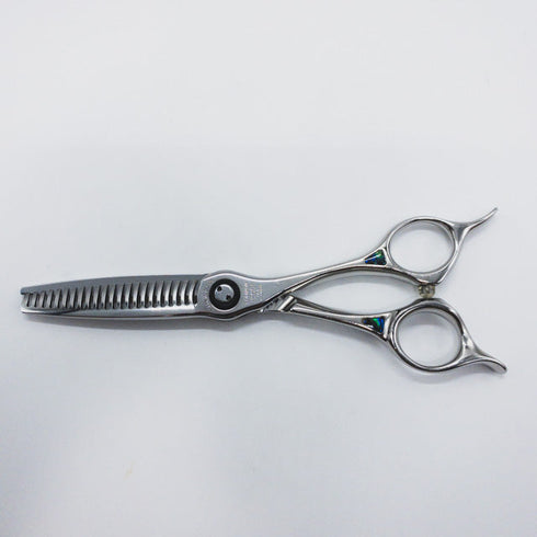 【トギノンTOGINON】PREMIUM TWIN5.8プレミアムクイーン ツイン メガネ シザー セニング 美容ハサミ すきばさみ 美容師 理容師 約40% 右利き 5.8インチ 中古 sc1008