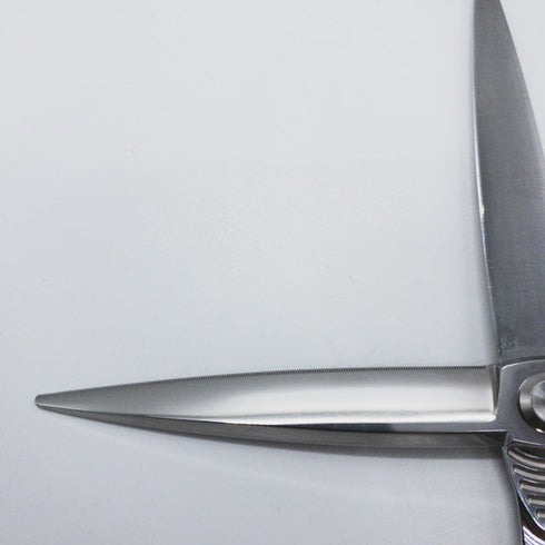 新品同様【トギノンTOGINON】マリンシャーク6.8 荒刈 シザー オフセット 理容 美容ハサミ 美容師 理容師 右利き 6.8インチ 中古 sc1014