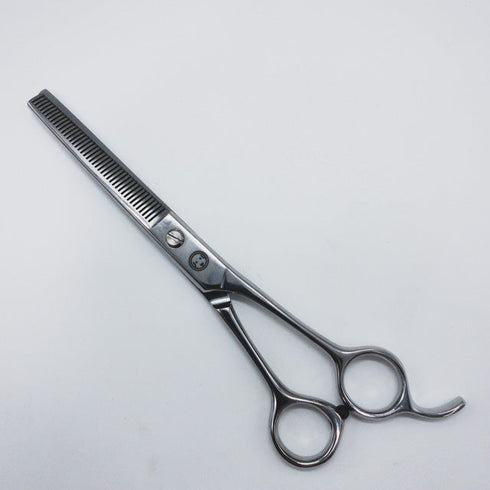 【菊王冠BOB中野製作所】K-442 トリミングシザー 右利き セニング トリマー ペット 6.5インチ 中古 sc1015