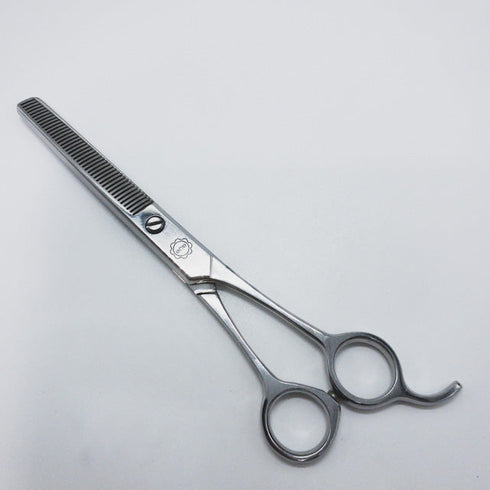 【菊王冠BOB中野製作所】K-442 トリミングシザー 右利き セニング トリマー ペット 6.5インチ 中古 sc1034