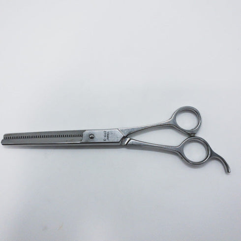 【菊王冠BOB中野製作所】K-442 トリミングシザー 右利き セニング トリマー ペット 6.5インチ 中古 sc1034