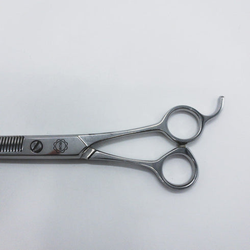 【菊王冠BOB中野製作所】K-442 トリミングシザー 右利き セニング トリマー ペット 6.5インチ 中古 sc1034