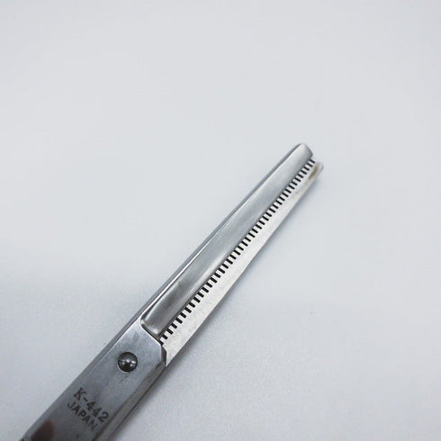 【菊王冠BOB中野製作所】K-442 トリミングシザー 右利き セニング トリマー ペット 6.5インチ 中古 sc1034