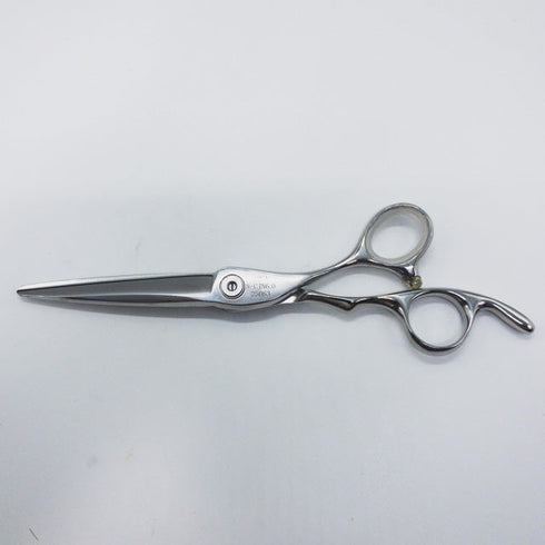 美品【MERITメリット山神剣】AQUA N-CJN60 シザー オフセット 理容 美容ハサミ 美容師 理容師 右利き 6インチ 中古 sc1044