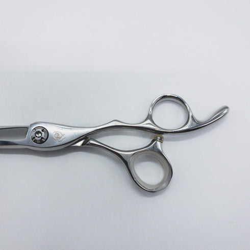 美品【MERITメリット山神剣】AQUA N-CJN60 シザー オフセット 理容 美容ハサミ 美容師 理容師 右利き 6インチ 中古 sc1044