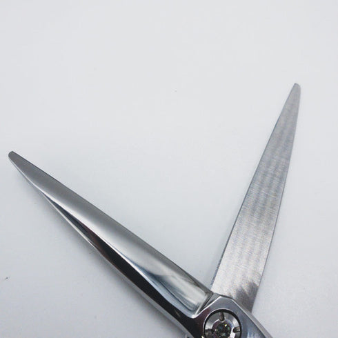 美品【MERITメリット山神剣】AQUA N-CJN60 シザー オフセット 理容 美容ハサミ 美容師 理容師 右利き 6インチ 中古 sc1044