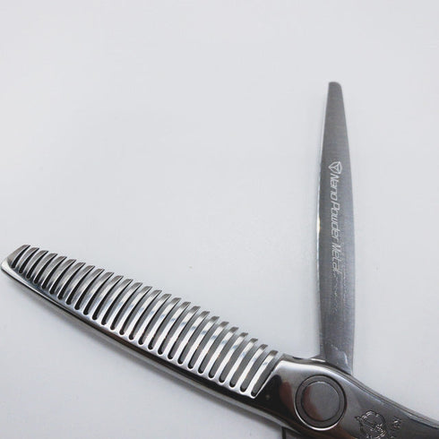 美品【ミズタニシザーズ ミズタニシザーMIZUTANI SCISSORS】CROSSOVER THINNING CT-125 正刃 オフセット シザー セニング 美容ハサミ すきばさみ 美容師 理容師 約20~25% 右利き 5.8インチ 中古 sc1049