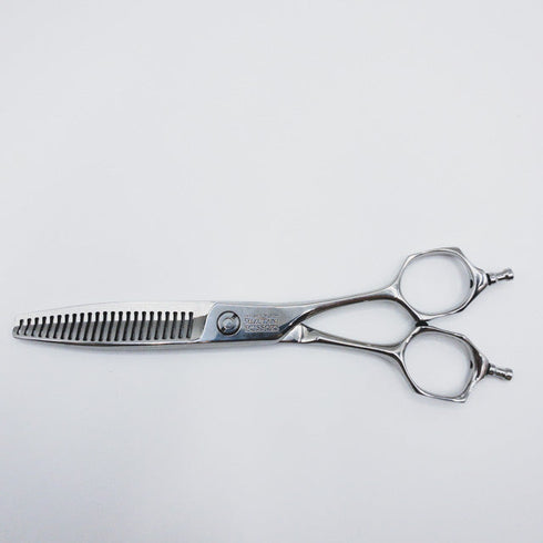 【ミズタニシザーズ ミズタニシザーMIZUTANI SCISSORS】Z DUAL ZD-3 両グシ メガネ シザー セニング 美容ハサミ すきばさみ 美容師 理容師 約15% 右利き 5.8インチ 中古 sc106