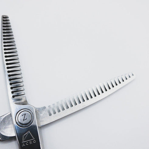 【ミズタニシザーズ ミズタニシザーMIZUTANI SCISSORS】Z DUAL ZD-3 両グシ メガネ シザー セニング 美容ハサミ すきばさみ 美容師 理容師 約15% 右利き 5.8インチ 中古 sc106