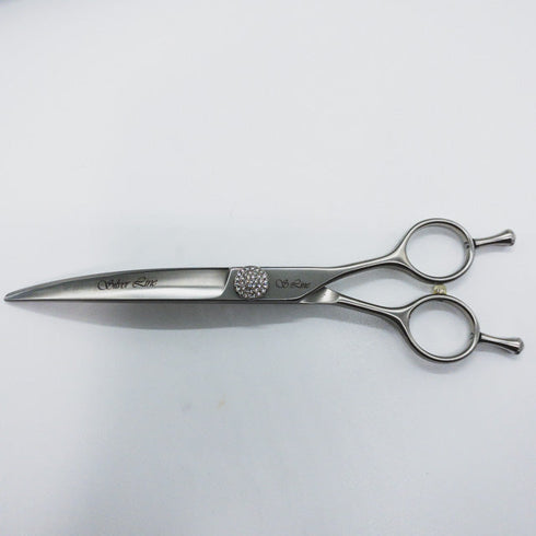 美品【シルバーラインSilverLine】MHC700ディープライトカーブバサミ トリミングシザー メガネ 右利き トリマー ペット 7インチ 中古 sc1060