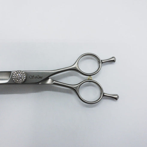 美品【シルバーラインSilverLine】MHC700ディープライトカーブバサミ トリミングシザー メガネ 右利き トリマー ペット 7インチ 中古 sc1060