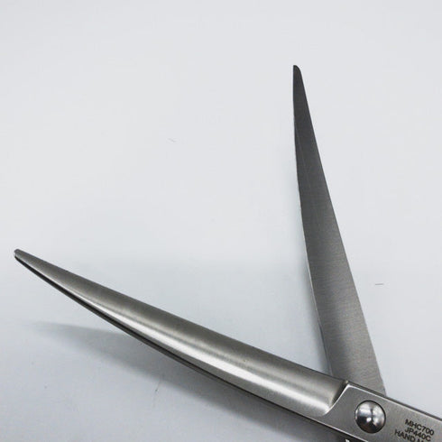 美品【シルバーラインSilverLine】MHC700ディープライトカーブバサミ トリミングシザー メガネ 右利き トリマー ペット 7インチ 中古 sc1060