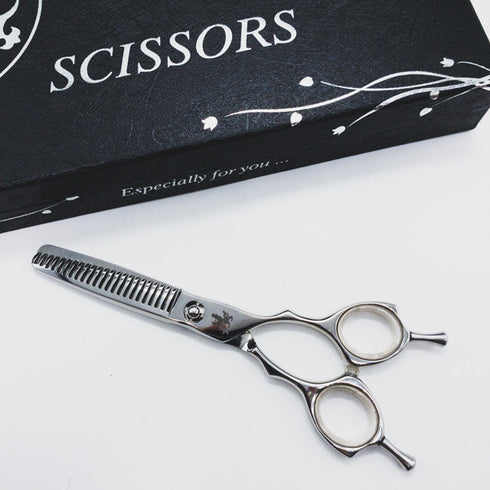 【トラックスシザーズ トラックスシザーTRACKS SCISSORS】STYLE23 メガネ シザー セニング 美容ハサミ すきばさみ 美容師 理容師 約35% 右利き 5.8インチ 中古 sc1076