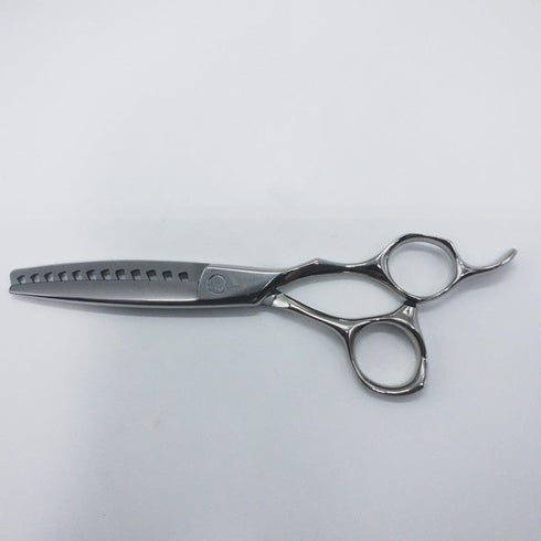 【ミズタニシザーズ ミズタニシザーMIZUTANI SCISSORS】SCHOREM MASTER 12シュコーラムマスター オフセット シザー セニング 美容ハサミ すきばさみ 美容師 理容師 約35~45% 右利き 6インチ 中古 sc1081
