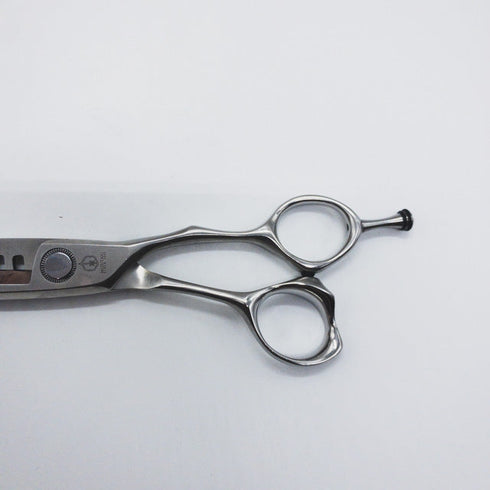 【ミズタニシザーズ ミズタニシザーMIZUTANI SCISSORS】STELLITE alloy 231ステライトアロイ逆刃 オフセット シザー セニング 美容ハサミ すきばさみ 美容師 理容師 約25~30% 右利き 6.1インチ 中古 sc1089
