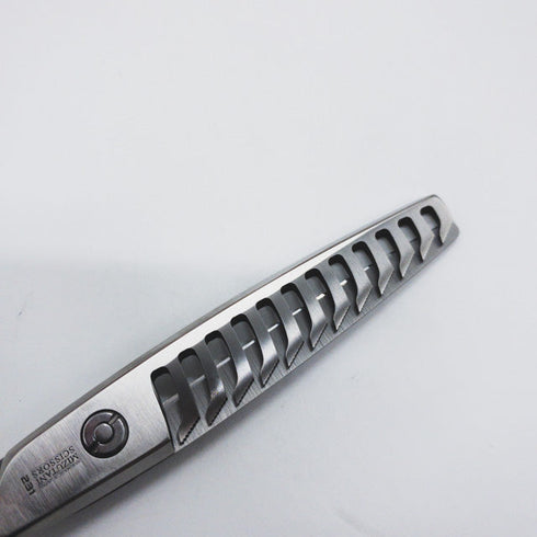 【ミズタニシザーズ ミズタニシザーMIZUTANI SCISSORS】STELLITE alloy 231ステライトアロイ逆刃 オフセット シザー セニング 美容ハサミ すきばさみ 美容師 理容師 約25~30% 右利き 6.1インチ 中古 sc1089