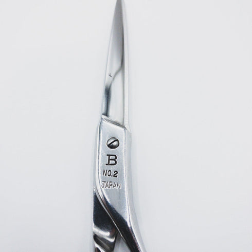 【ヒカリシザーズHIKARI光シザーHIKARI SCISSORS】NO.2 Bシザー オフセット理容 美容ハサミ 右利き 5.8インチ 中古 sc109