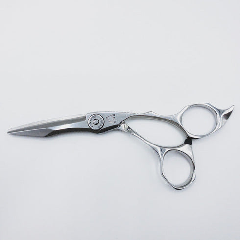 【ミズタニシザーズ ミズタニシザーMIZUTANI SCISSORS】ACRO KNIFEアクロナイフシザー オフセット理容 美容ハサミ 右利き 5.8インチ 中古 sc110