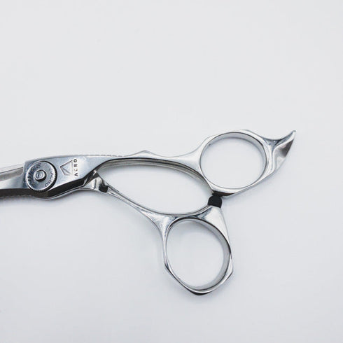 【ミズタニシザーズ ミズタニシザーMIZUTANI SCISSORS】ACRO KNIFEアクロナイフシザー オフセット理容 美容ハサミ 右利き 5.8インチ 中古 sc110