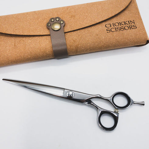 美品【チョッキンシザーCHOKKIN】SC-20P仕上げ鋏ピノコハンドル トリミングシザー オフセット 右利き トリマー ペット 7インチ 中古 sc1116