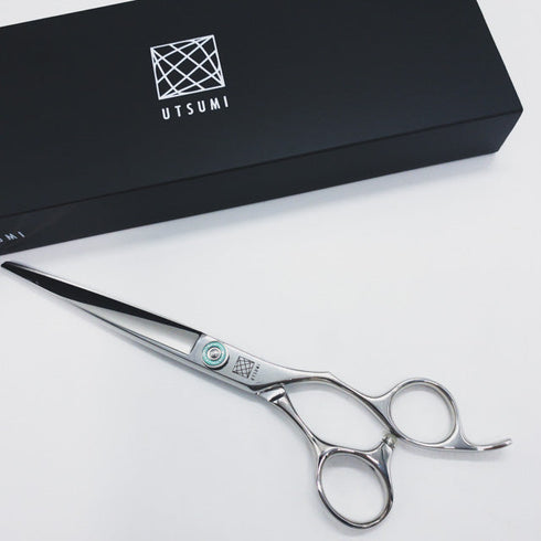 新品未使用【内海ウツミUTSUMI】ERGU ER700 L トリミングシザー オフセット 右利き トリマー ペット 7インチ 中古 sc1172