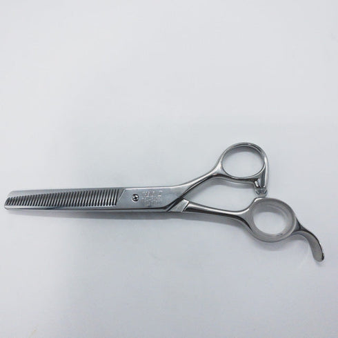 美品【ヒカリシザーズHIKARI光シザーHIKARI SCISSORS】TRENDY3 734 逆刃 オフセット シザー セニング 美容ハサミ すきばさみ 美容師 理容師 約10% 右利き 6インチ 中古 sc1130