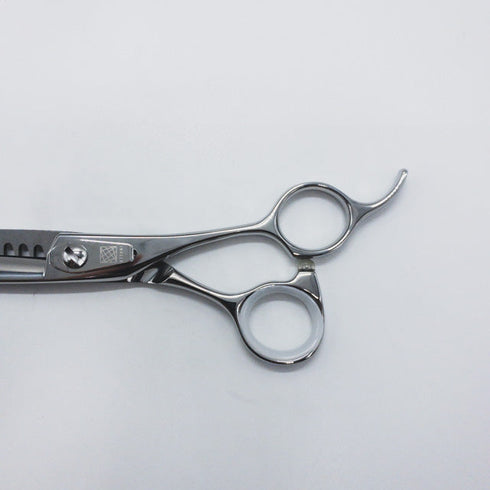 新品未使用【内海ウツミUTSUMI】OF50R オフセット シザー セニング 美容ハサミ すきばさみ 美容師 理容師 約50% 右利き 6インチ 中古 sc2410