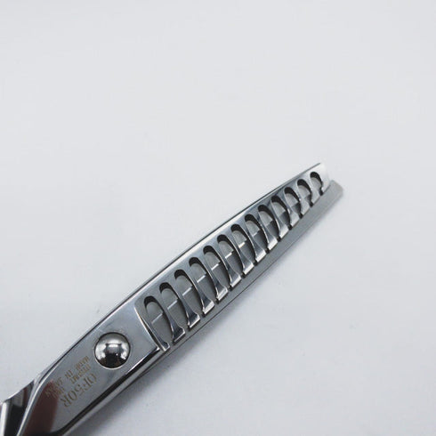 新品未使用【内海ウツミUTSUMI】OF50R オフセット シザー セニング 美容ハサミ すきばさみ 美容師 理容師 約50% 右利き 6インチ 中古 sc2410