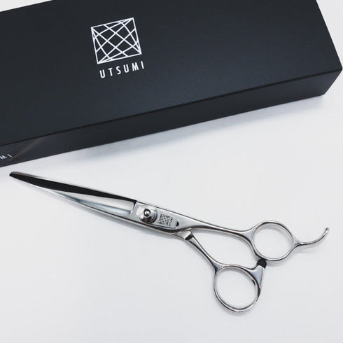 新品未使用【内海ウツミUTSUMI】JYO RS70 シザー オフセット 理容 美容ハサミ 美容師 理容師 右利き 7インチ 中古 sc2216