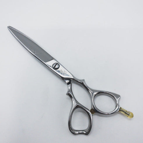 【ヒカリシザーズHIKARI光シザーHIKARI SCISSORS】B-DRY COSMOS164 ドライカット スライド シザー オフセット 理容 美容ハサミ 美容師 理容師 右利き 6.1インチ 中古 sc1144