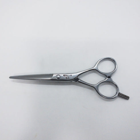 【F.Kカワシマフミオ】REGULAR5.5 シザー メガネ 理容 美容ハサミ 美容師 理容師 右利き 5.5インチ 中古 sc1151