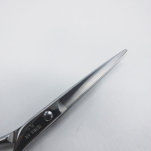 【F.Kカワシマフミオ】REGULAR5.5 シザー メガネ 理容 美容ハサミ 美容師 理容師 右利き 5.5インチ 中古 sc1151