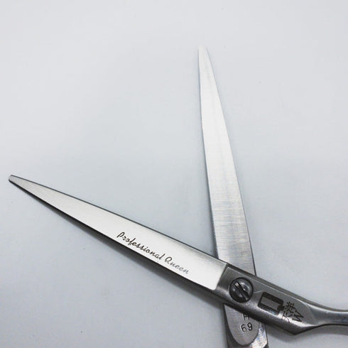 【TENYO天洋】QUEEN TENYO W シザー オフセット 理容 美容ハサミ 美容師 理容師 右利き 6.7インチ 中古 sc1155