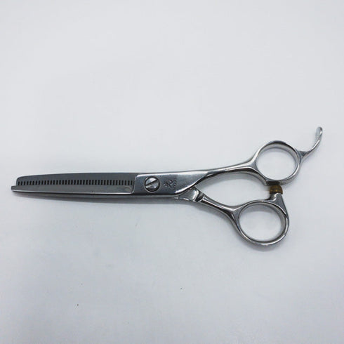【ヒカリシザーズHIKARI光シザーHIKARI SCISSORS】TRENDYⅢトレンディ3 734 オフセット シザー セニング 美容ハサミ すきばさみ 美容師 理容師 約10% 右利き 6インチ 中古 sc1159
