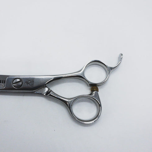 【ヒカリシザーズHIKARI光シザーHIKARI SCISSORS】TRENDYⅢトレンディ3 734 オフセット シザー セニング 美容ハサミ すきばさみ 美容師 理容師 約10% 右利き 6インチ 中古 sc1159