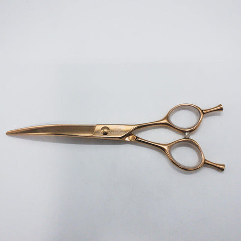 【シルバーラインSilverLine】のこぎり刃スリムカーブSC6510 トリミングシザー メガネ 右利き トリマー ペット 6.5インチ 中古 sc1166