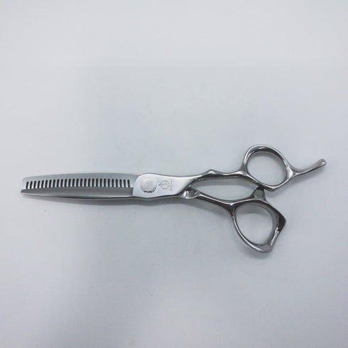 【ミズタニシザーズ ミズタニシザーMIZUTANI SCISSORS】CROSSOVER TH-125 USUBA逆刃 オフセット シザー セニング 美容ハサミ すきばさみ 美容師 理容師 約20~25% 右利き 5.8インチ 中古 sc1168