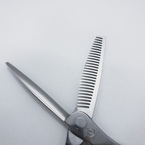 【ミズタニシザーズ ミズタニシザーMIZUTANI SCISSORS】CROSSOVER TH-125 USUBA逆刃 オフセット シザー セニング 美容ハサミ すきばさみ 美容師 理容師 約20~25% 右利き 5.8インチ 中古 sc1168