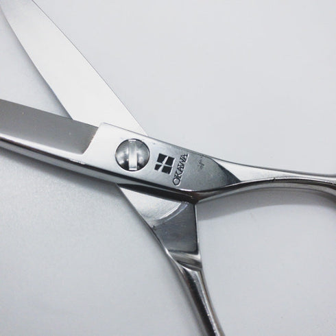 【オオカワプロシザーズ オオカワプロシザーOKAWA PRO SCISSORS】HCS60 ドライカット スライド シザー メガネ 理容 美容ハサミ 美容師 理容師 右利き 6インチ 中古 sc1201