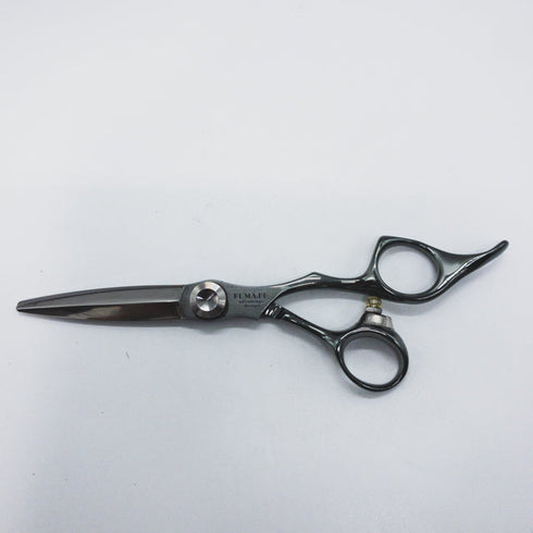 【トギノンTOGINON】FUMA FFスライド グレー シザー オフセット 理容 美容ハサミ 美容師 理容師 右利き 5.8インチ 中古 sc1221