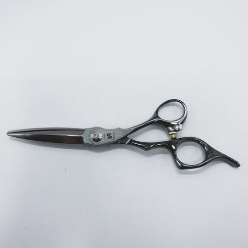 【トギノンTOGINON】FUMA FFスライド グレー シザー オフセット 理容 美容ハサミ 美容師 理容師 右利き 5.8インチ 中古 sc1221