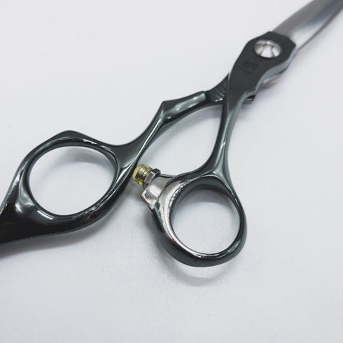 【トギノンTOGINON】FUMA FFスライド グレー シザー オフセット 理容 美容ハサミ 美容師 理容師 右利き 5.8インチ 中古 sc1221