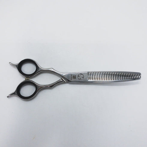 【オオカワプロシザーズ オオカワプロシザーOKAWA PRO SCISSORS】HC302 メガネ シザー セニング 美容ハサミ すきばさみ 美容師 理容師 約25~30% 左利き 5.8インチ 中古 sc1226