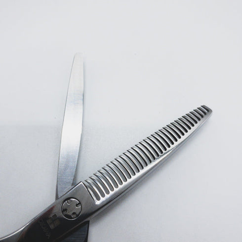【オオカワプロシザーズ オオカワプロシザーOKAWA PRO SCISSORS】HC302 メガネ シザー セニング 美容ハサミ すきばさみ 美容師 理容師 約25~30% 左利き 5.8インチ 中古 sc1226