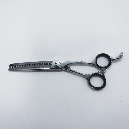 美品【マック シザーBMAC】FT-6017B/B オフセット シザー セニング 美容ハサミ すきばさみ 美容師 理容師 約55~65% 右利き 6インチ 中古 sc1238