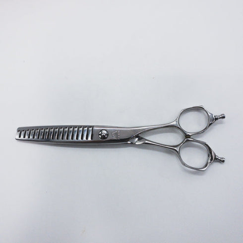 【ミズタニシザーズ ミズタニシザーMIZUTANI SCISSORS】ACRO YURAGI10ユラギ メガネ シザー セニング 美容ハサミ すきばさみ 美容師 理容師 約35~40% 右利き 6インチ 中古 sc1251