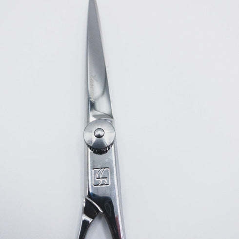 美品【サクシードSUCCEED】CAMELキャメル5.5シザー オフセット理容 美容ハサミ 右利き 5.5インチ 中古 sc126