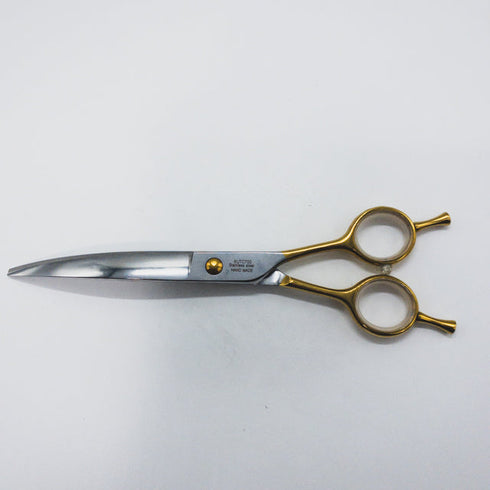 【シルバーラインSilverLine】国民三銃士ノコギリ刃 KUTC700 カーブ トリミングシザー メガネ 右利き トリマー ペット 7インチ 中古 sc1269
